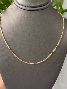 14K Yellow Gold Round Box Chain